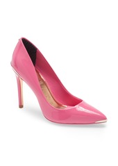 Ted Baker London Izbell Pointed Toe Pump in Bright Pink Patent Leather at Nordstrom