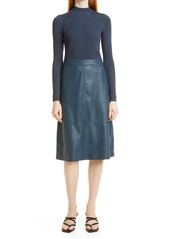 Ted Baker London Knit Bodice Dress in Midnight at Nordstrom