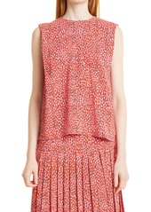 Ted Baker London Meika Strong Shoulder Boxy Top in Bright Pink at Nordstrom