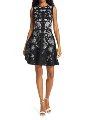 Ted Baker London Naomyy Floral Jacquard Fit & Flare Dress