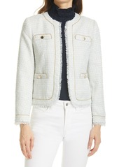 Ted Baker London Relaxed Metallic Braid Boucle Jacket