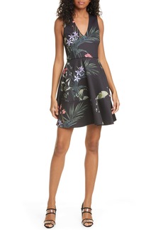 ted baker florry v neck jersey wrap dress