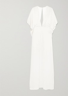 Temperley Cape-effect Silk-satin Gown