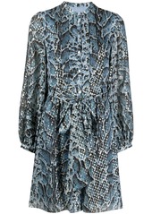 Temperley Ocelot long-sleeved dress