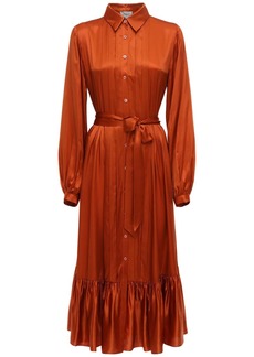 Temperley Viscose & Silk Midi Shirt Dress