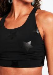 Terez Uplift Sports Bra in Black Tonal Star Foil