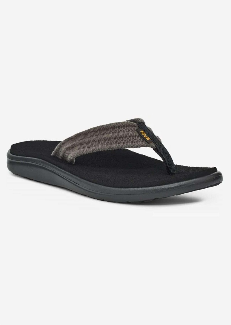 Teva Men's Voya Canvas Flip Sandal In Drizzle