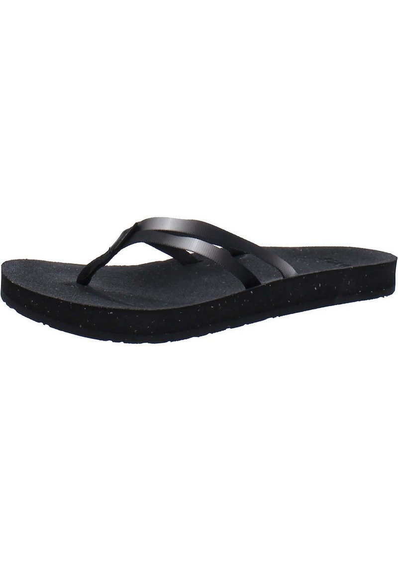 Teva Reflip Strappy Womens Cushioned Footbed Manmade Flip-Flops