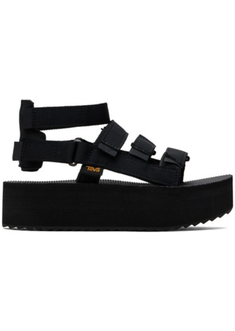 Teva Black Flatform Mevia Sandals