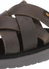 Teva Mens Men's M VOYA Slide Leather Sandal   Medium US