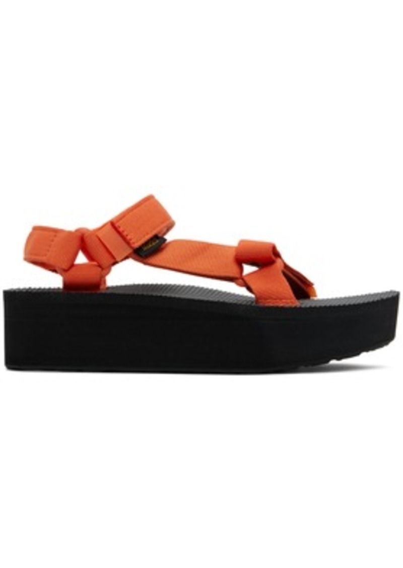 Teva Orange Flatform Universal Sandals