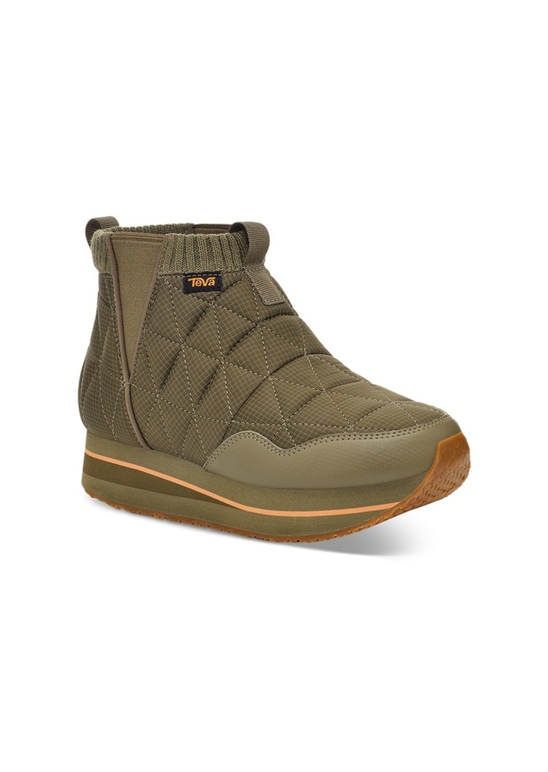 Teva Women's ReEmber Quilted Mid Platform Booties - Burnt Olive