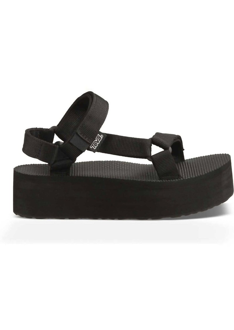 Teva Women's Flatform Universal Sandal - Medium Width In Black
