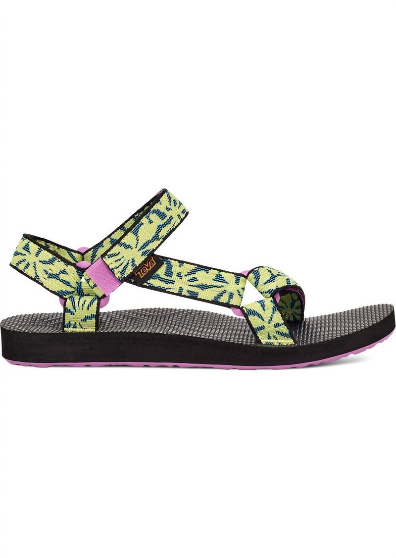 Teva Women's Original Universal Sandal In Beach Floral Wild Lime