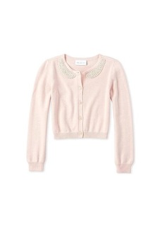 The Children's Place Girls' Faux Pearl Cardigan