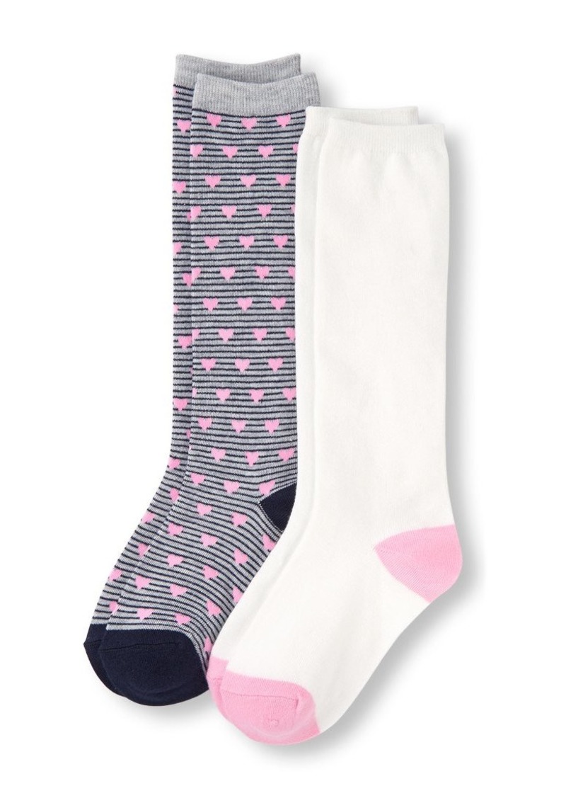 childrens grey knee high socks