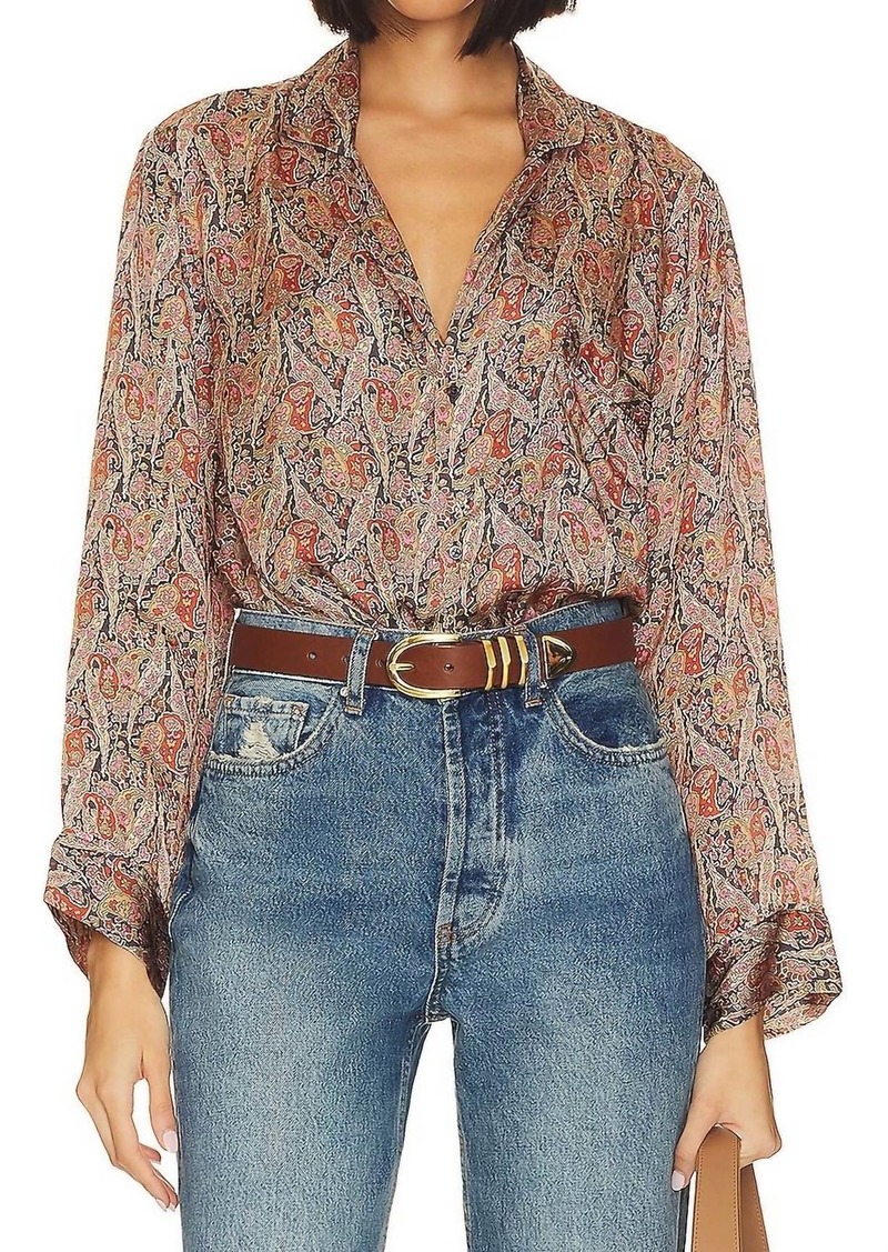 The Great Bask Top In Ornate Paisley