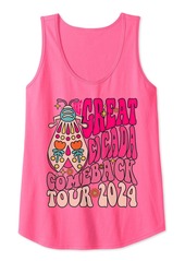 Funny The Great Cicada Comeback Tour 2024 Quote Groovy cool Tank Top