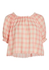 The Great Garland Gingham Top