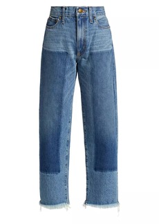 The Great The Billy Patchwork High-Rise Jeans