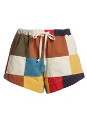The Great The Bonfire Patchwork Shorts