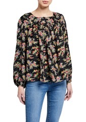 The Great The Prairie Floral-Print Top