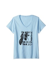 The Great Womens Funny Cicada Comeback Tour 2024 Cicada Reunion Tour 2024 V-Neck T-Shirt