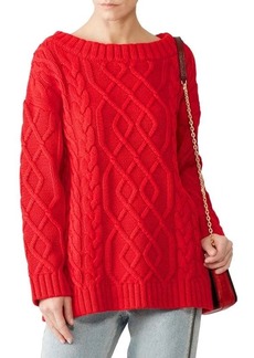 The Jetset Diaries Ember Cable Knit Boatneck Sweater