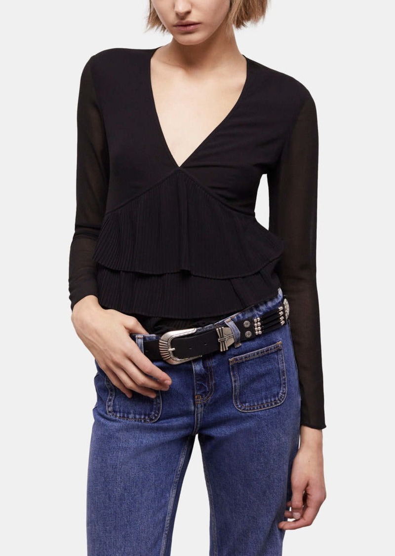 The Kooples Black Blouse