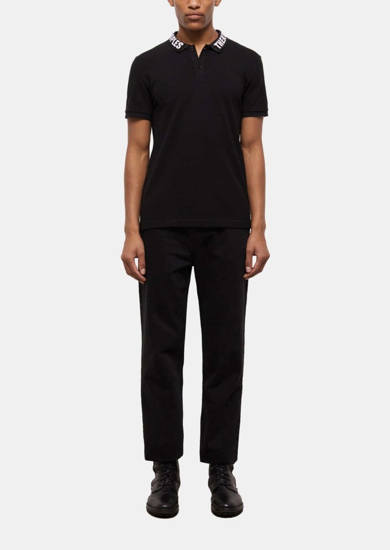 The Kooples Black Logo Polo Shirt