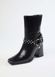 The Kooples Heeled Boots With Removable Jewel In Black