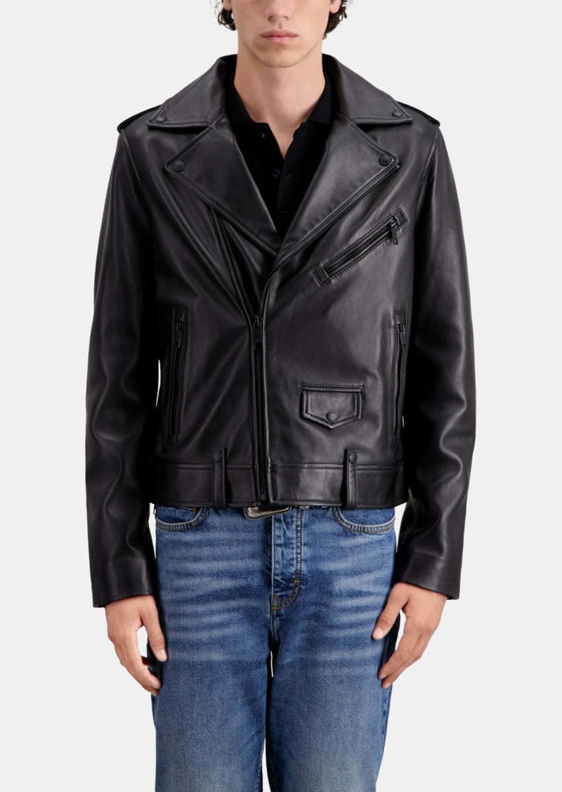 The Kooples Leather Biker Jacket