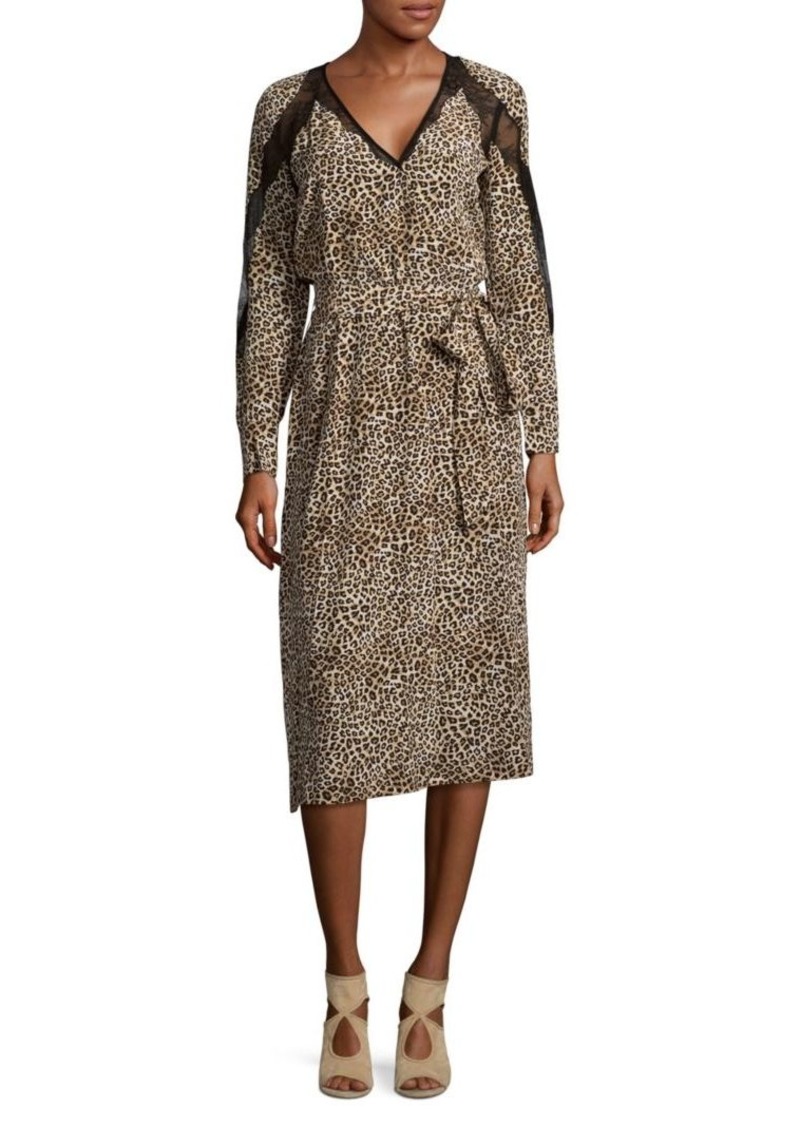 the kooples leopard dress