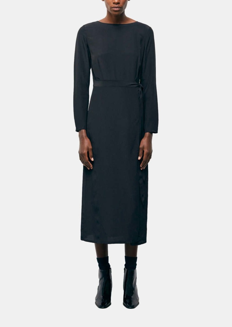 The Kooples Long Silk Dress With Lace Lining