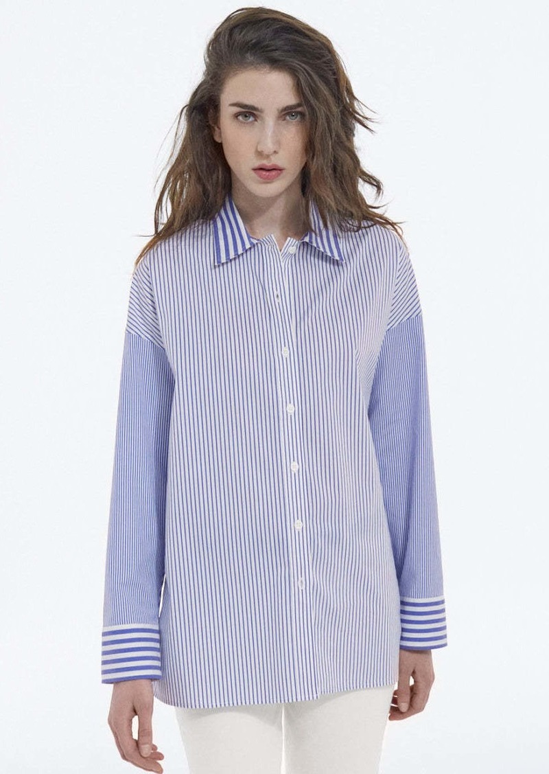 The Kooples Straight Fit Striped Formal Shirt