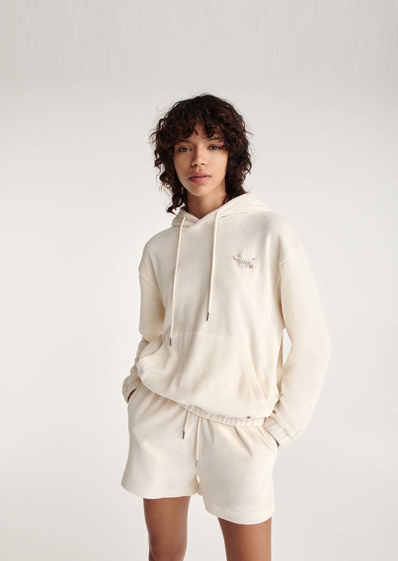 The Kooples Sweatshirt With Eyelet Pouch Pocket