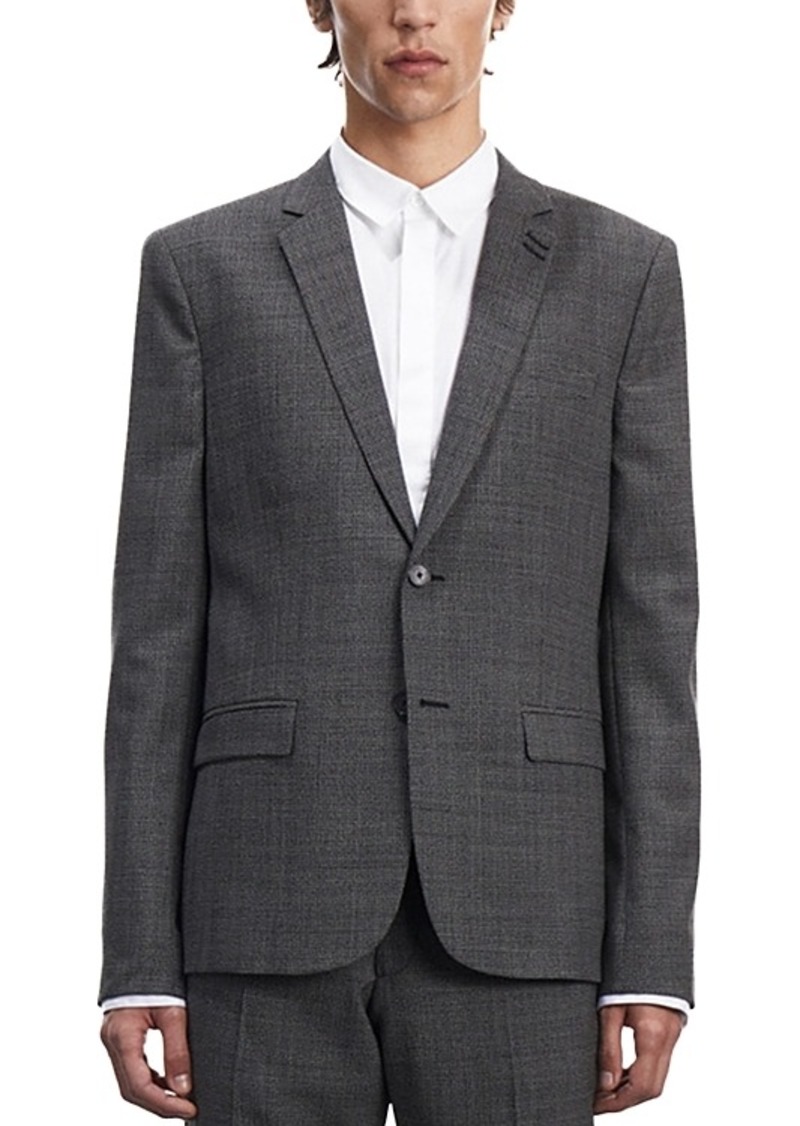 The Kooples Blurry Check Fitted Suit Jacket