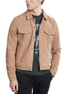 The Kooples Button Front Suede Jacket