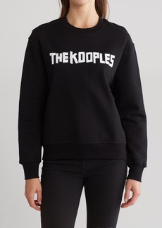 The Kooples Cotton Crewneck Graphic Sweatshirt in Black at Nordstrom Rack
