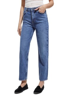 The Kooples Cropped Straight Jeans in Blue