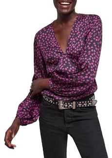 The Kooples Daisy Dots Printed Top