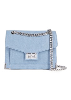 The Kooples Emily Blue Denim Chain Bag