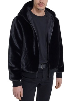 The Kooples Faux Fur Hooded Jacket