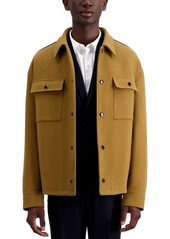 The Kooples Feltro Long Sleeve Snap Front Jacket