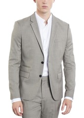 The Kooples Fitted Chic Canvas Notch Lapel Jacket