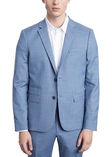 The Kooples Fitted Chic Canvas Notch Lapel Jacket