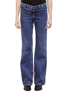 The Kooples High Rise Flare Jeans in Blue