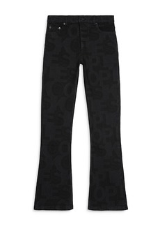 The Kooples High Rise Flare Leg Jeans in Logo
