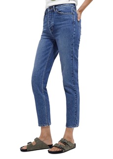 The Kooples High Rise Slim Ankle Jeans in Blue
