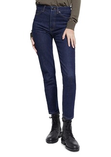 The Kooples High Rise Slim Fit Jeans in Brut